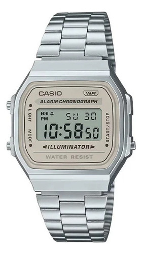 Reloj Casio A168wa-8ay Vintage Unisex Fondo Blanco