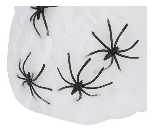 2 Bags Of Spider Webs Halloween Decorations, With 4 Pcs