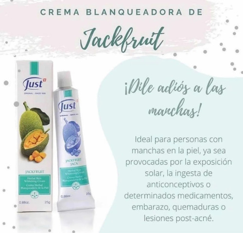 Imagen 3 de 7 de Crema Blanqueadora 25g Swiss Just Original Y Sellado