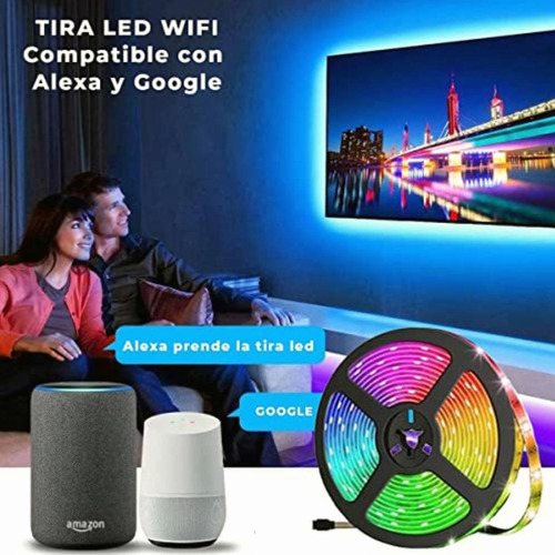 Dosyu Luces Led Inteligente 65.6 Ft/20m, 3528 Rgbw Tira Led