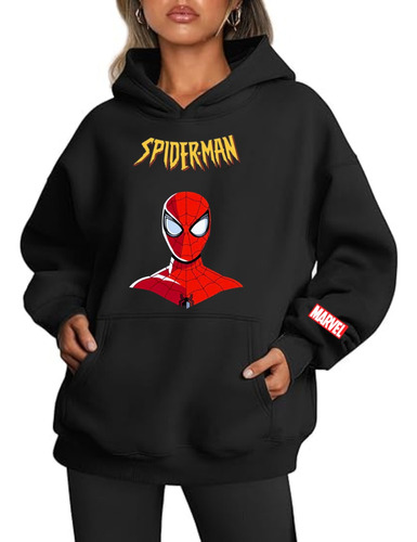 Buzo Hoodie De Spiderman El Hombre Araña Unisex Marvel