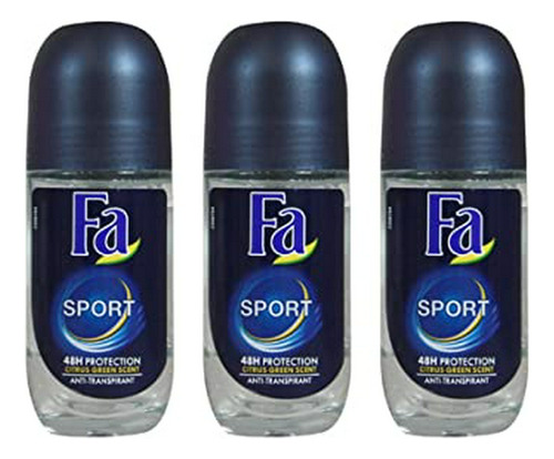 Desodorante Fa Roll-on Sport (3 Pack)