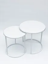 Comprar Mesa Redonda Ratona Nido Minimalista Set X2 Decoración