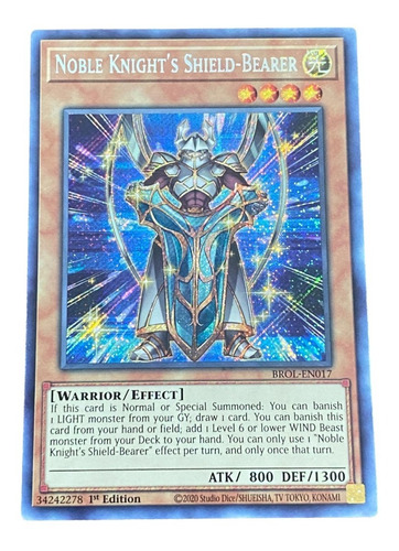 Yugioh! Noble Knight's Shield-bearer Brol-en017 Secret