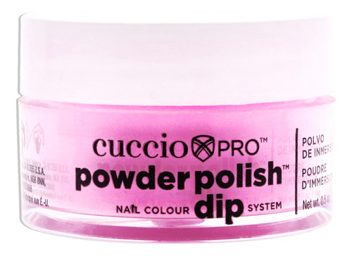 Esmalte De Uñas Dip System, Rosa Neón, Color Cuccio, 0.5 Oz