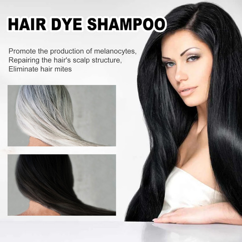 2* Shampoo Instantâneo De Coloração De Cabelo Com Gengibre