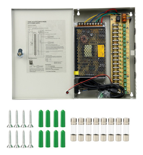 Yaetek Caja De Fuente De Alimentacion Distribuida Cctv De 18