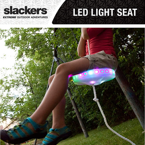 Imagen 6 de 8 de Tirolesa Slackers Zipline Night Riderz De 100ft Luminosa