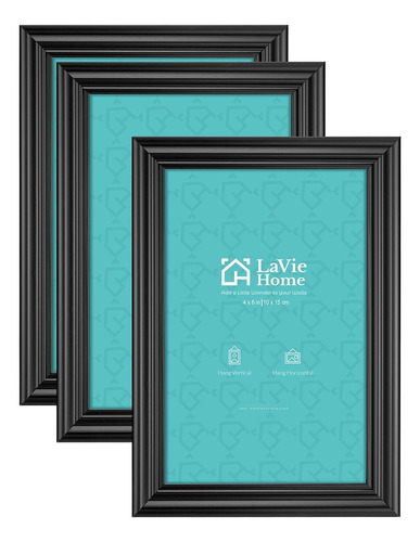 Lavie Home Marco Foto 4 X 6  3 Color Negro Para Pared Mesa