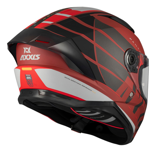 Casco Doble Visor Axxis Panther Sv Flight C5 Mate Rojo Grafica M