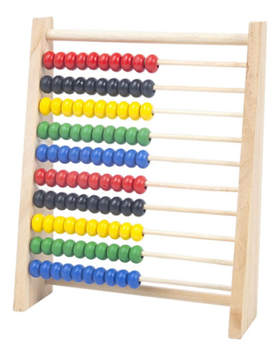 Juguete Educativo Abacus Con 100 Cuentas De S Color Madera