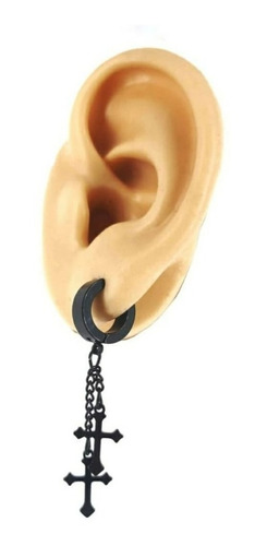 Imagen 3 de 4 de Arete Pendiente Piercing Colgante Hombre Mujer Acero