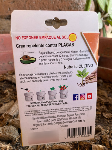 Semillas De Rábano Nutriyote
