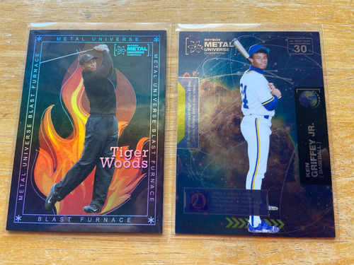  Ken Griffey Jr Y Tiger Woods 2 Tarjetas Metal 2021