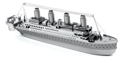 Titanic Barco Rompecabezas 3d Metal Model (Usado)