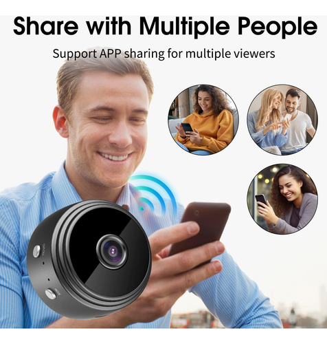 Cámara Espía Oculta 1080p Wifi Para Interiores Detección Mov