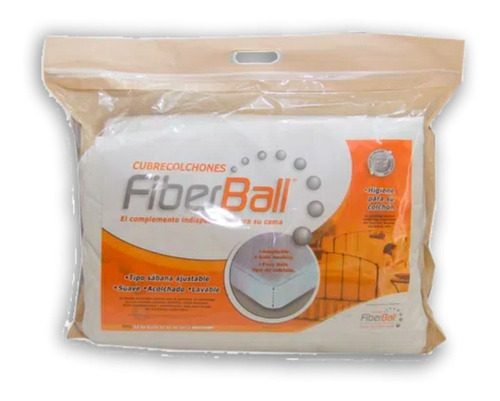 Cubre Colchón Protector Fiberball - 2 Plazas - 130x190