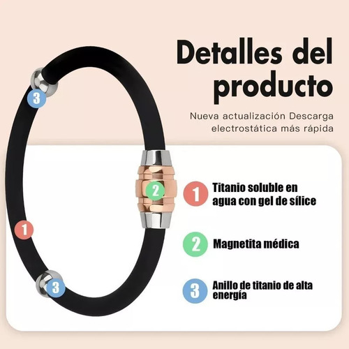 1×antistatic Eliminator Black Static Bracelet