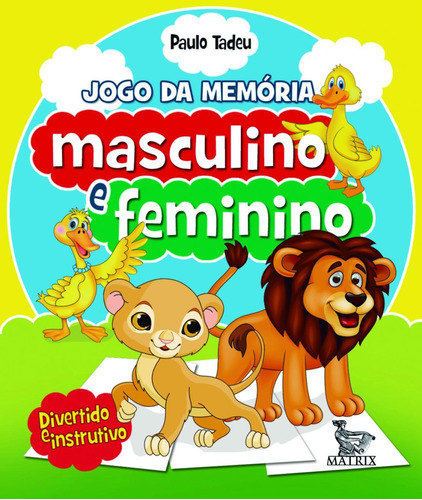 Masculino e feminino - jogo da memória, de Tadeu, Paulo. Editora Urbana Ltda em português, 2014