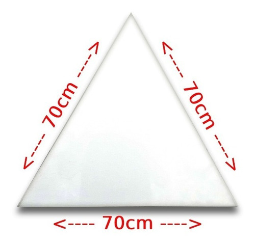 Tela Painel Triangular Para Pintura - 70 Cm - 12 Unidades