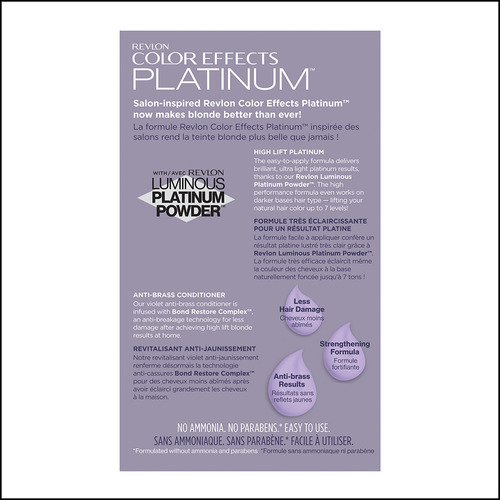 Revlon Tinte Colorsilk Color Effects Platinum Tono Plateado Plateado