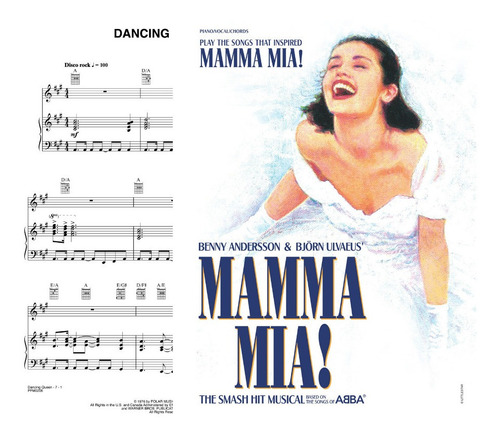 Partitura Piano Mamma Mia! Vocal Selections Digital Oficial