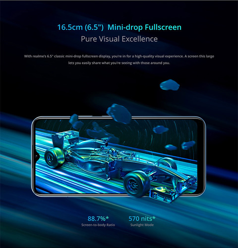 Realme Narzo 50a 4gb +128gb Blue Global Version Smart Phone Helio G85 6000mah Battery 50mp Camera New Smartphone