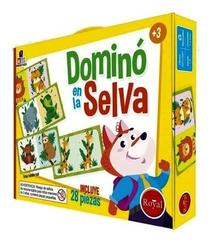 Juego De Dominó Royal En La Selva En Valija