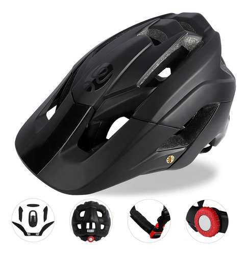 Casco De Bicicleta Ligero Con Almohadilla De Forro Extraíble