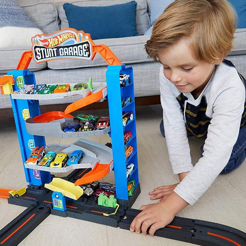 Imagem 8 de 9 de Hot Wheels City Pista Garagem De Manobras 4 Pisos Mattel
