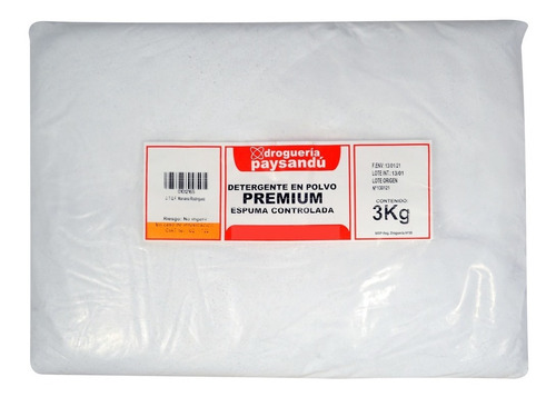 Jabón En Polvo Premium Espuma Controlada - 3 Kg