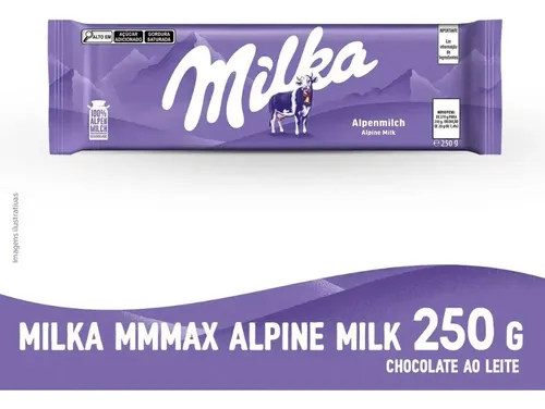Chocolate Milka Ao Leite Tablete 250g Alpenmilch