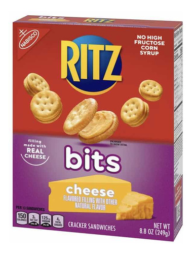 Galletas Nabisco Ritz Bits Cheese Sándwich Importadas Full!!
