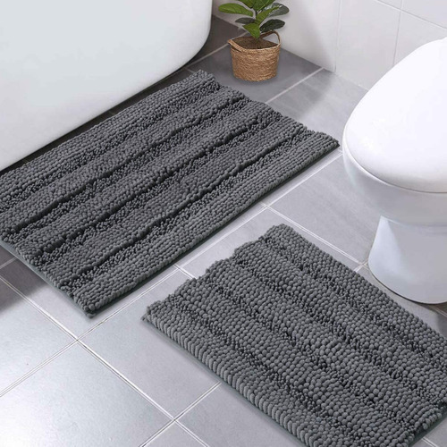 Alfombras De Baño Para Ducha, Color Gris.