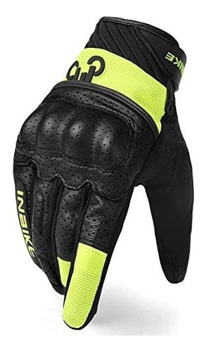 Guantes Moto Inbike Táctiles Transpirables Verdes