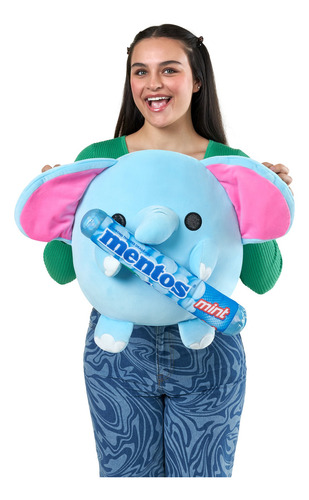 Zuru Snackles Peluche Elefante Mentos 35 Cm Ultra Suave Color Elephant And Mentos