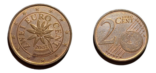 Moneda Austria 2 Céntimos De Euro