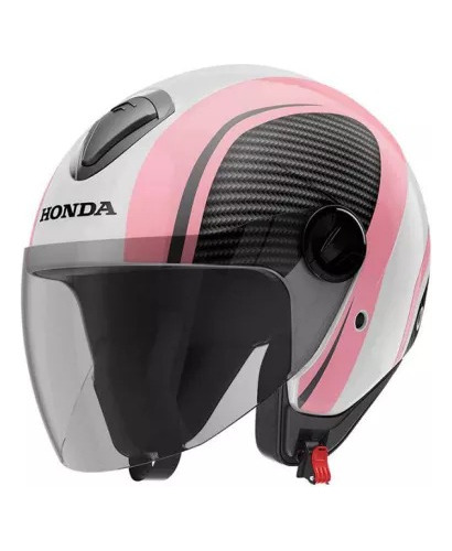 Capacete Honda Hnj 2018 Branco/rosa Original Honda