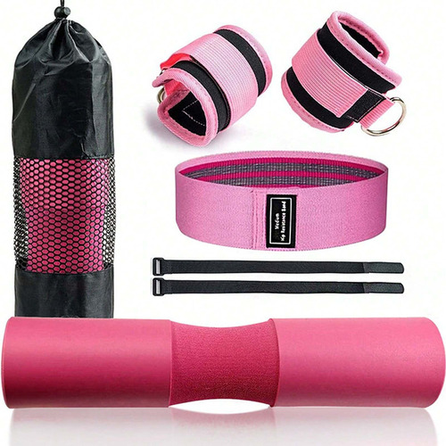 Kit Ejercicio Cojín Protector De Cuello Para Gym Pesas Barra