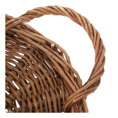 Cesta De Flores De Ratán Para Colgar En La Pared Con Decorac