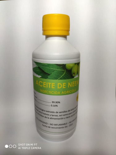 Insecticida Aceite De Neem Orgánico Fitonim Plantas 250ml