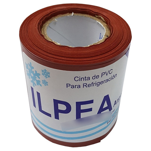 Cinta Pvc Sin Adhesivo 6,8cmx20mt Cañeria Refrigeracion Roja