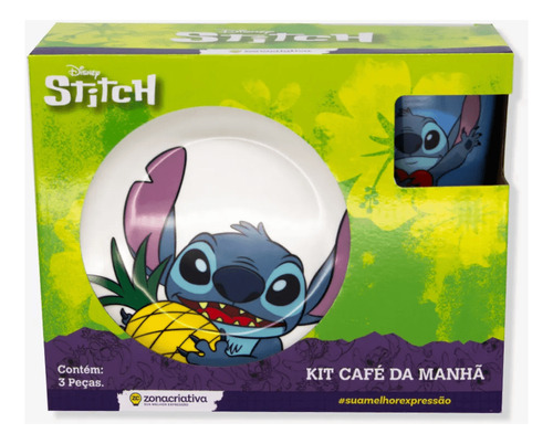 Kit Alimentação Stitch Zona Criativa