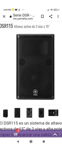 Imagen 9 de 10 de Yamaha Bocina Dsr115 Professional ( 'gama Alta )