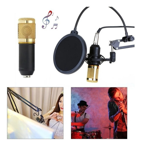 Kit De Micrófono De Suspensión Profesional Studio Bm800