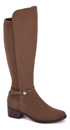 Botas Moda W98169pr Corte Gamuza Suela Ligera Placa