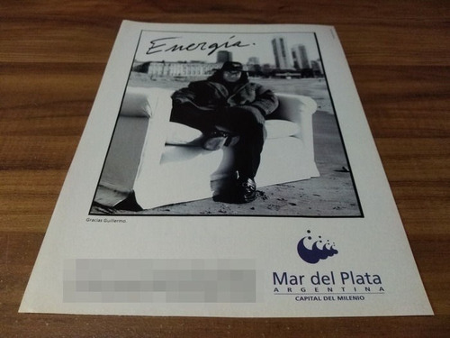 (pg570) Guillermo Vilas * Publicidad Mar Del Plata