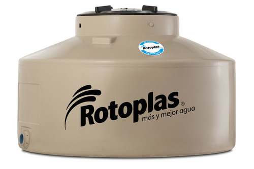 Tanque de agua Rotoplas Flat Chato cuatricapa vertical polietileno 1000L