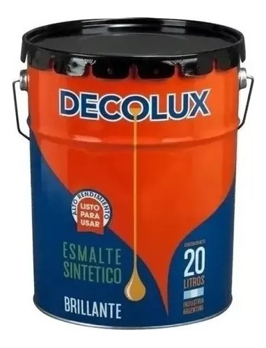 Esmalte Sintetico Negro Brillante Tersuave Decolux 1 Lt