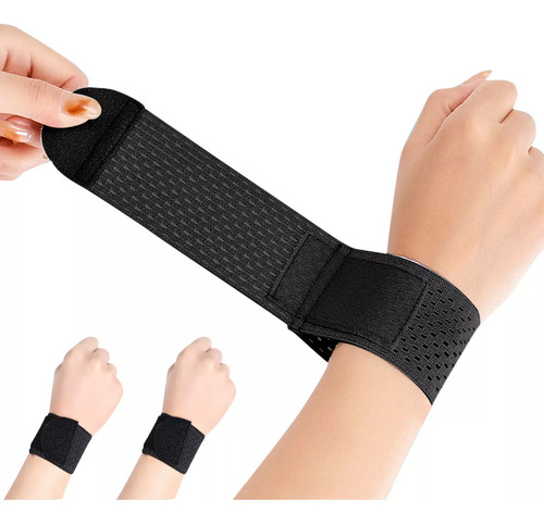 Par Polainas Munequeras Gym Elastic Crossfit Transpirables